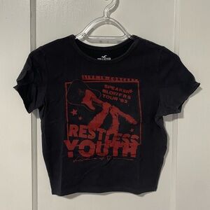 Cropped Graphic Tee Hollister